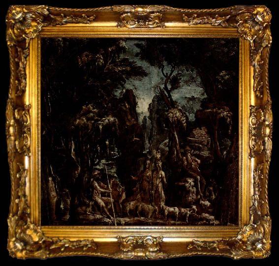 framed  Jacopo Zanguidi Bertoia Phantastische Landschaft, ta009-2